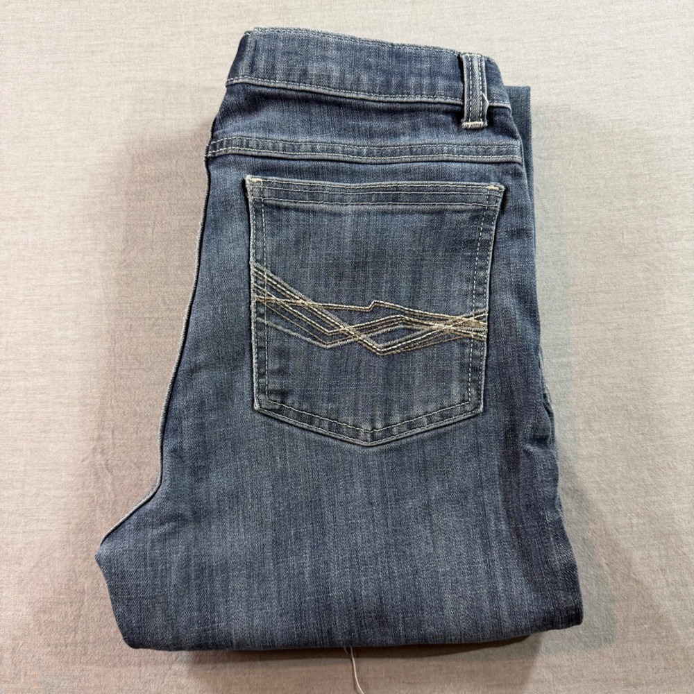 Wrangler 20X Jeans Boys Size 16 Regular Blue Medium Wash Stretch Denim Excellent